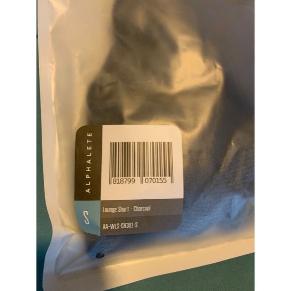New Alphalete Lounge Shorts in color charcoal - Picture 3 of 5